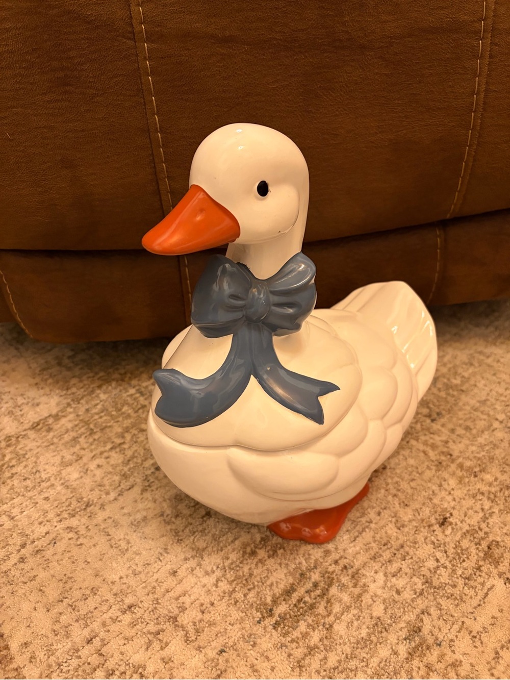 Vintage Ceramic Goose Cookie Jar